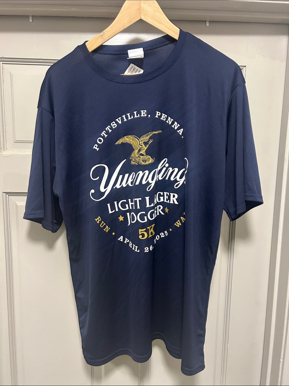 Navy Light Lager Jogger 5K Short Sleeve Tee